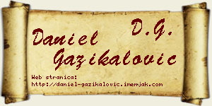 Daniel Gazikalović vizit kartica